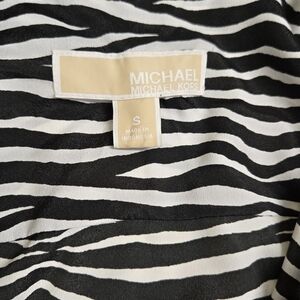 Michael Kors Black and White Zebra Sweater